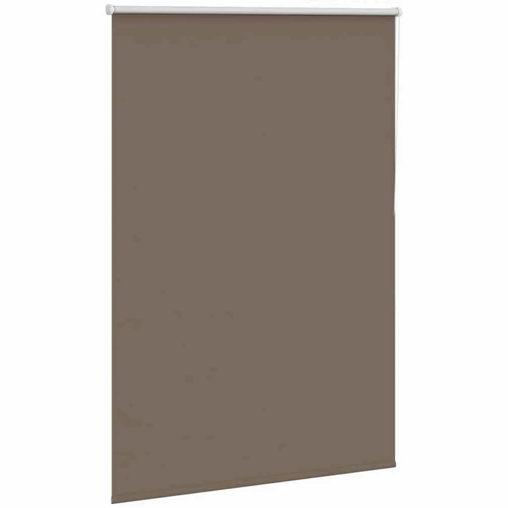 Store Enrouleur occultant café 95x130cm Tissu 90,7cm Bloque lumière Solaire Intime Protection Enfants réglable sans perçage Maison Bureau