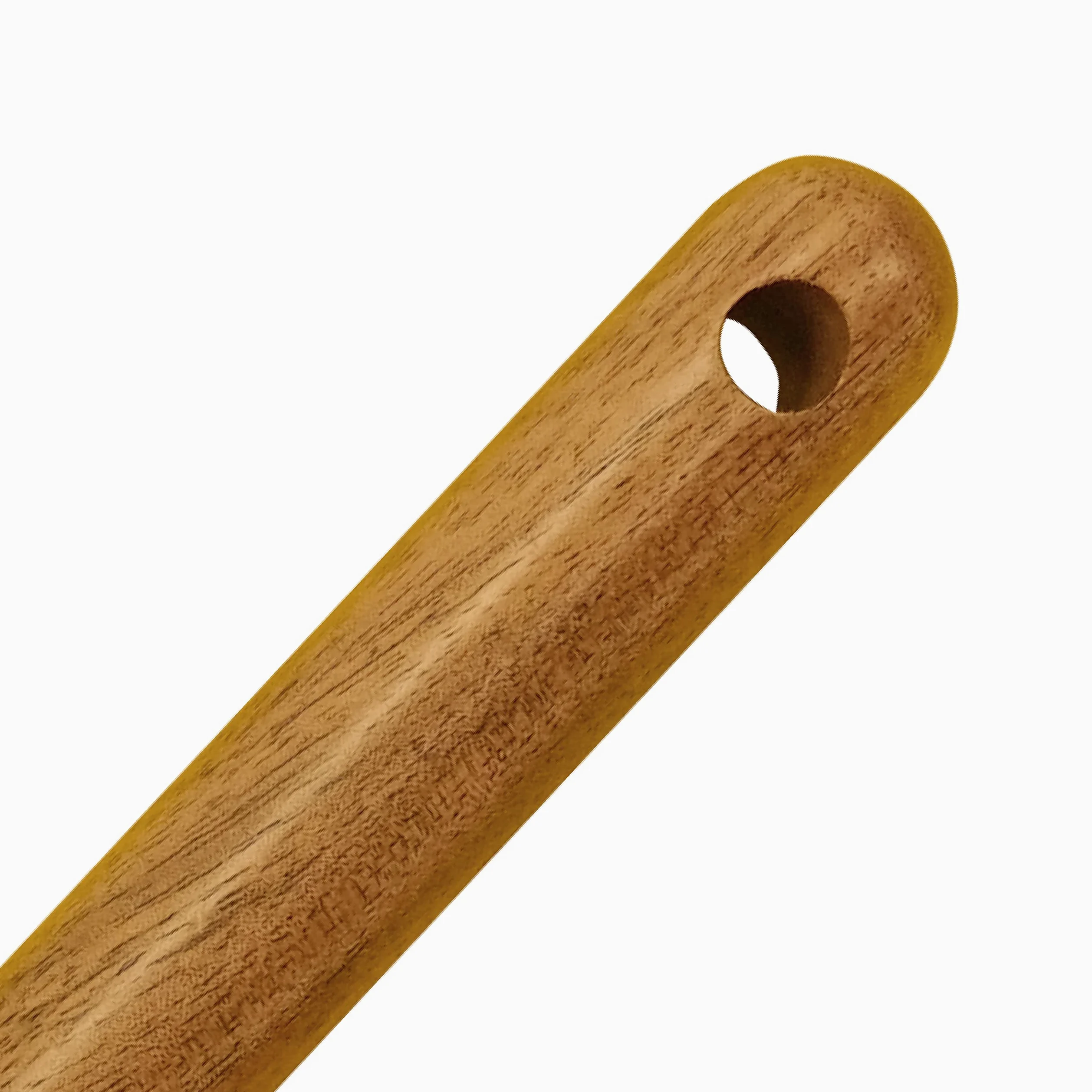 Fackelmann Cuillère à spaghetti, en acier inoxydable d'acacia FSC, cuillère à spaghetti, dimensions : 30 x 6 x 5,5 cm, couleur : marron et argent