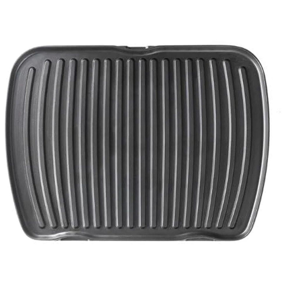 LAGRANGE Jeu de plaques Panini/Grill viande, compatible avec tous les gaufriers "Premium", Plaques en fonte d'aluminium, Revêtement antiadhésif double couche, 010322