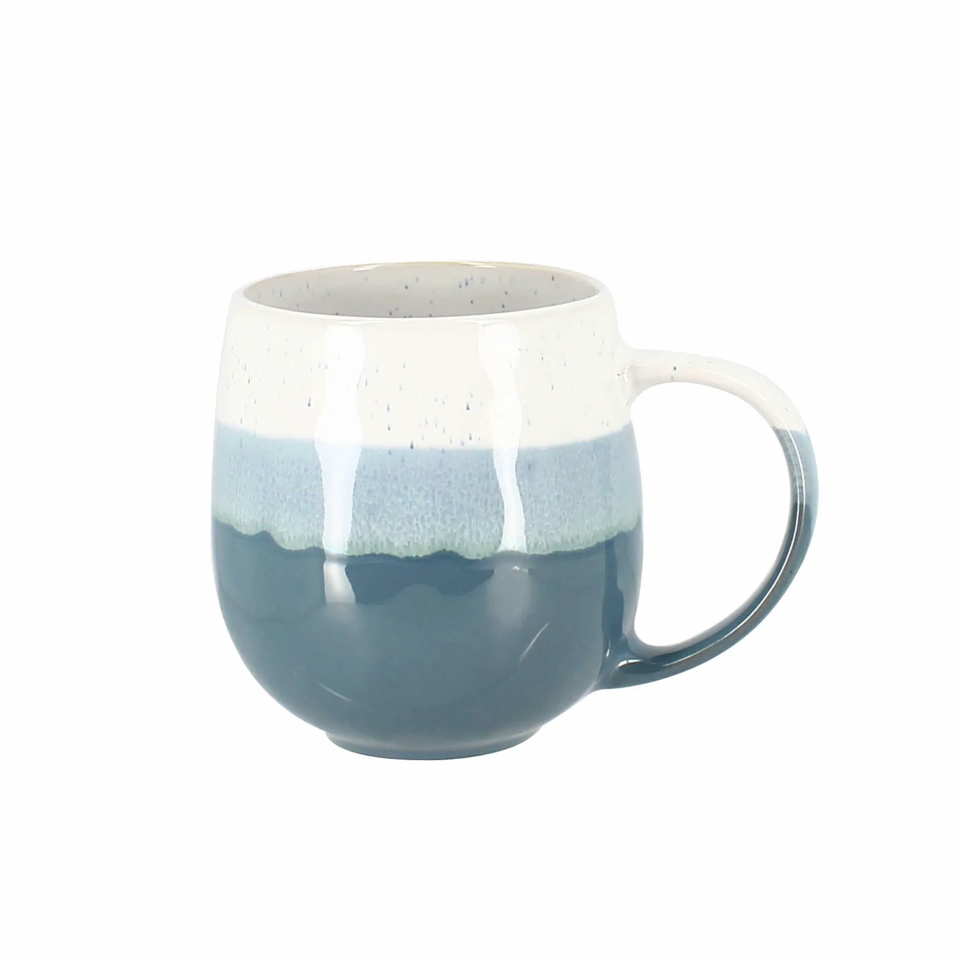 NOVASTYL - Lot de 6 mugs rita bleu 44cl en grès - 2414138
