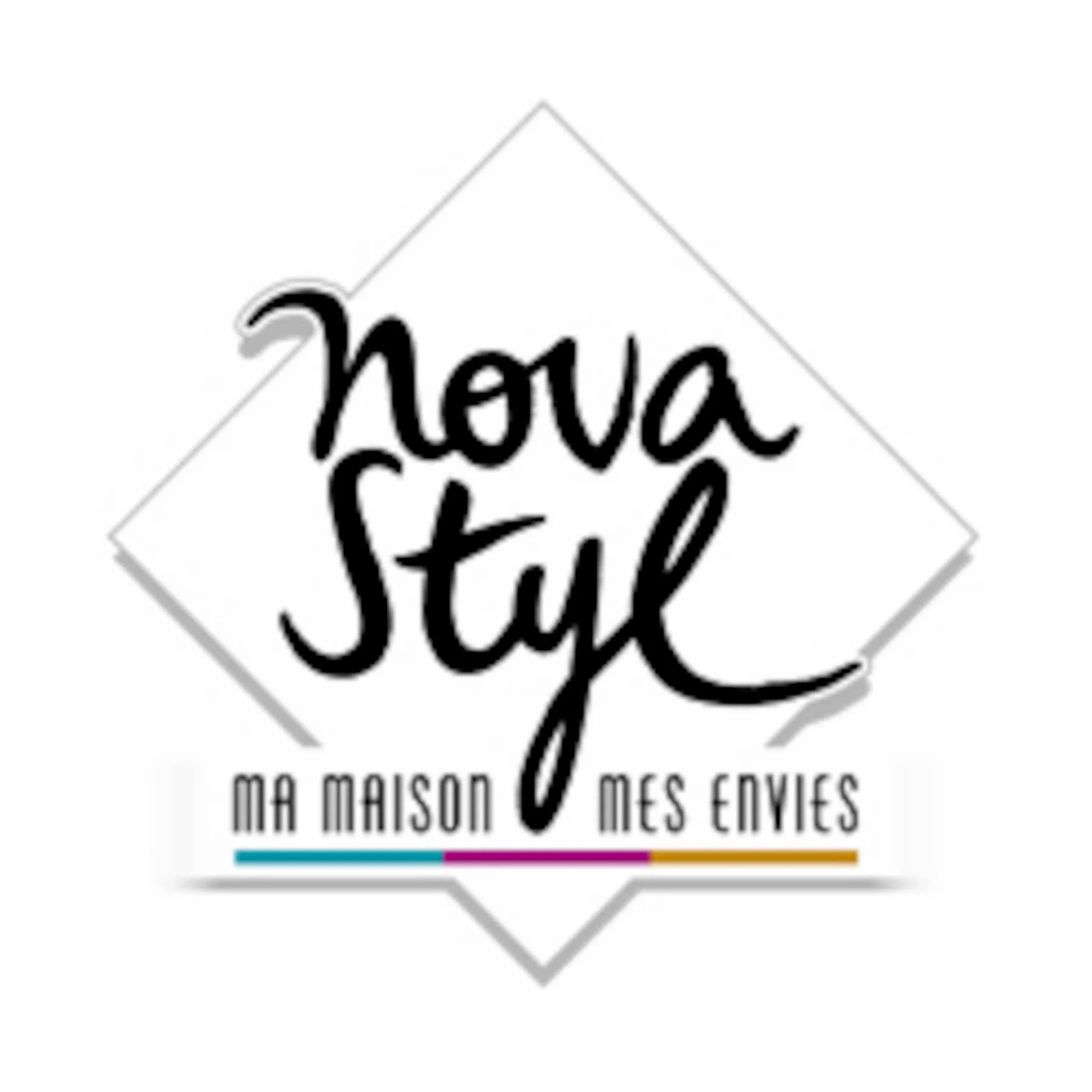 NOVASTYL - Lot de 6 mugs rita bleu 44cl en grès - 2414138