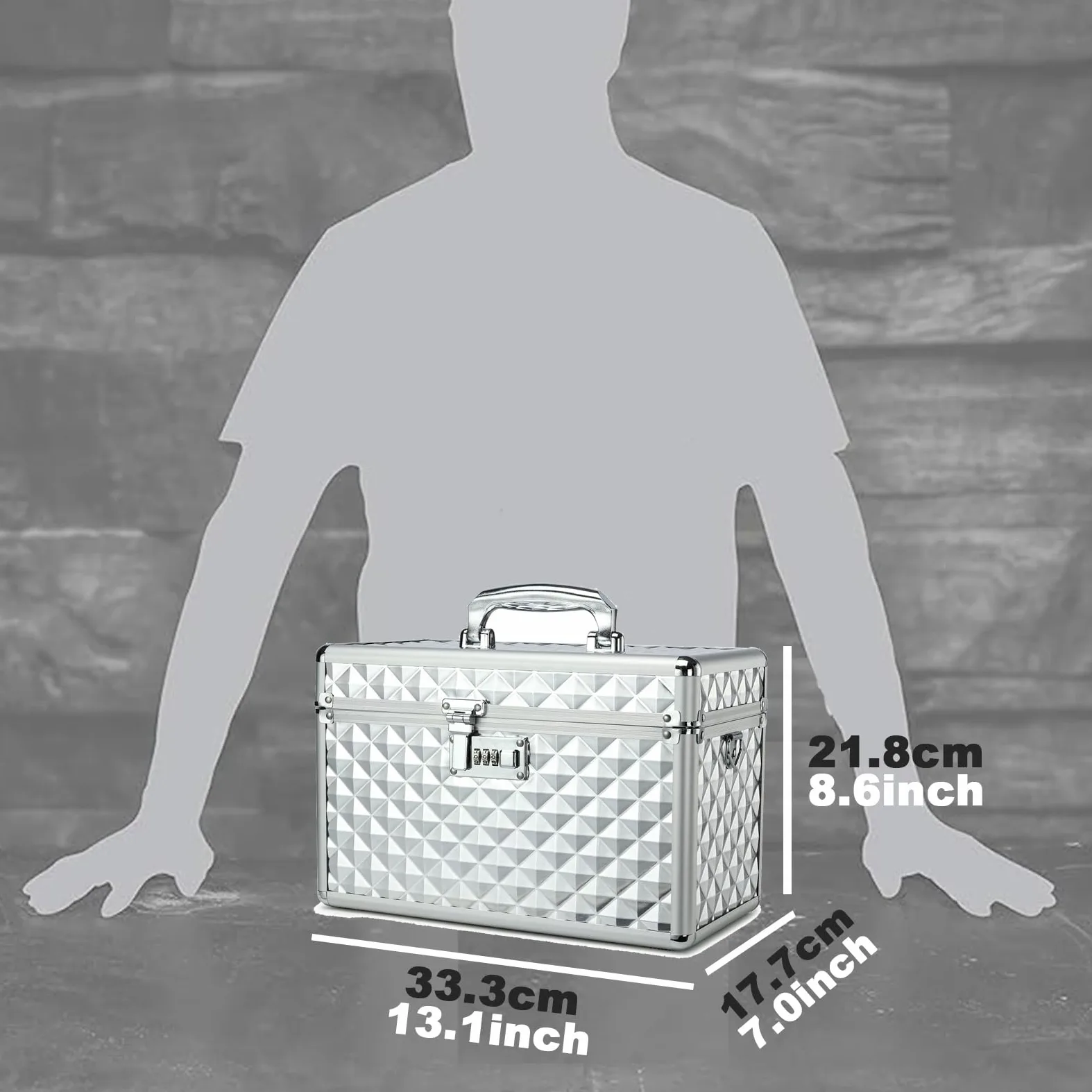 Boîte à médicaments avec combinaison – Boîte de rangement verrouillable pour médicaments – Boîte de rangement de sécurité – Organisateur médical – Boîte de verrouillage multifonction pour
