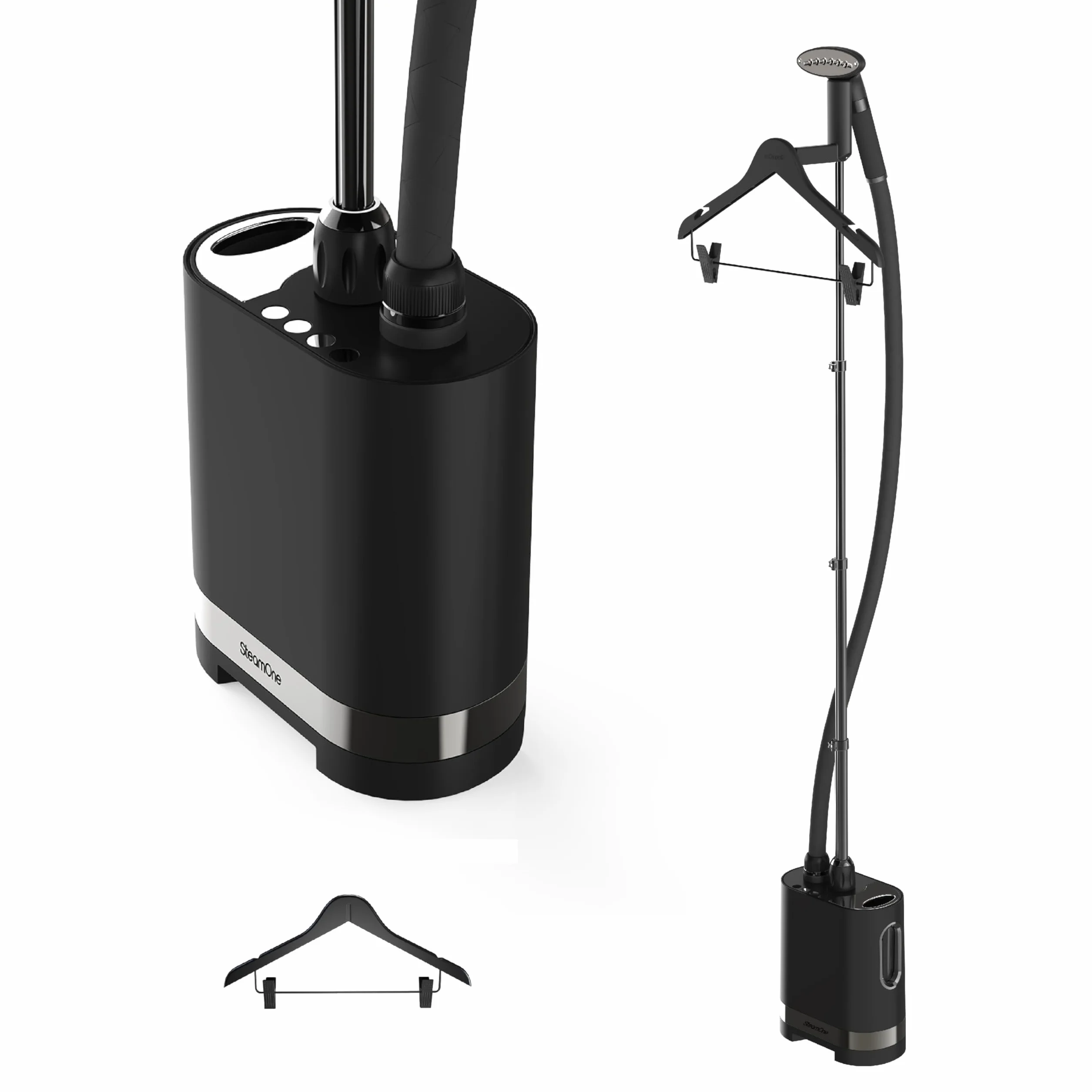 STEAMONE - Defroisseur Vapeur Vertical 2000W 42g/min - Steamer Autonomie 60min - Cable 2,6m - Fer a Repasser Élimine 99,99% d'Impuretés - Prêt en 60s - Intuitif, Performant et Économique - Stilys