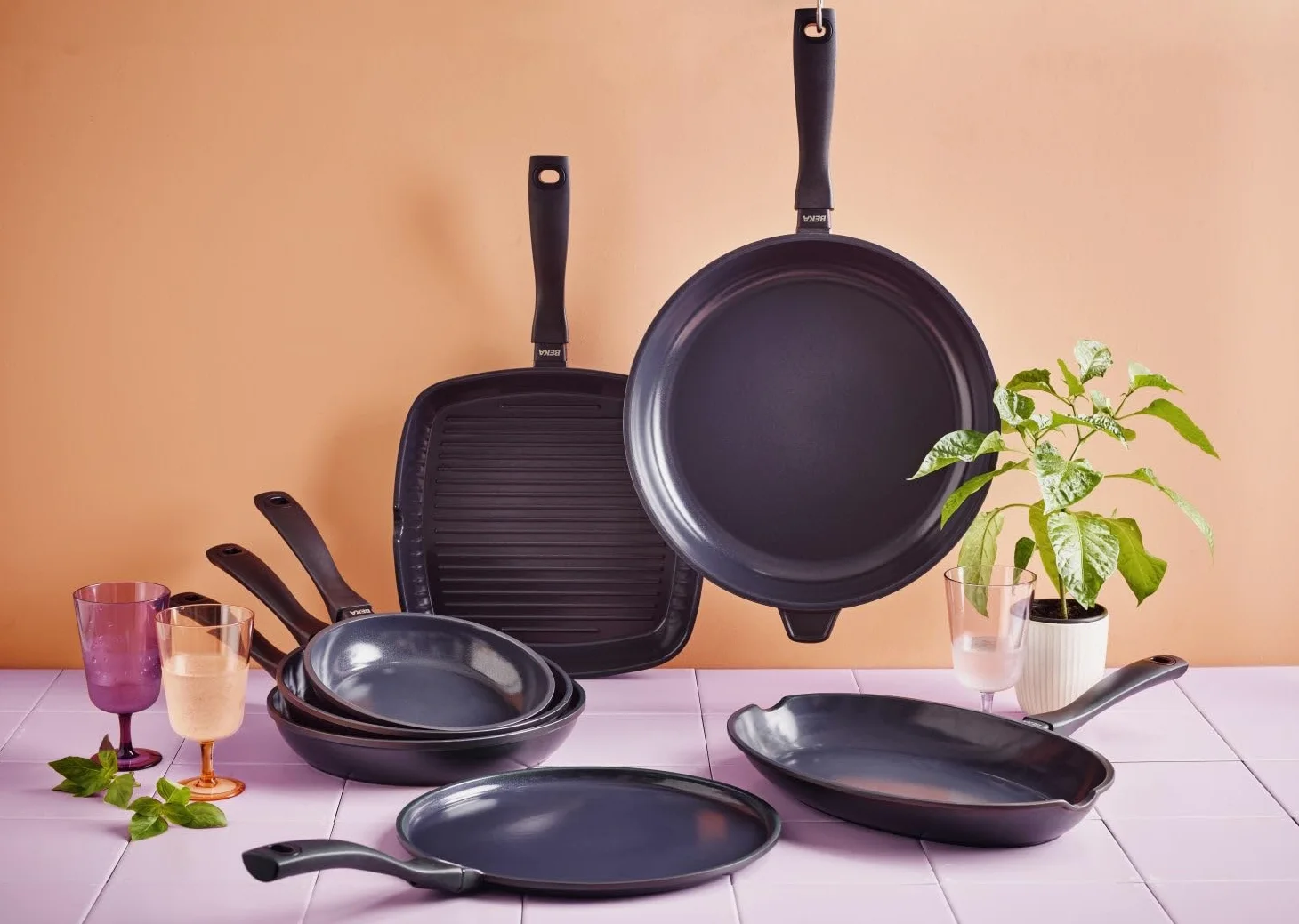Beka Energy Crêpière Céramique 28 cm Fonte Aluminium 100% Recyclé - Sans PFAS - Compatible Tous Feux dont Induction - Garantie 5 ans