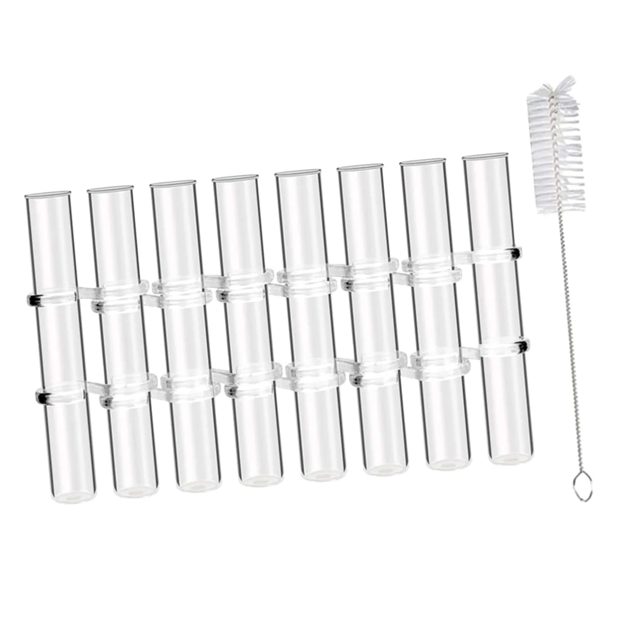 ABOOFAN Vase Hydroponique Verre Transparent avec Support Tubes De Propagation pour Plantes Petits Vases Décoratifs pour Intérieur Et Bureau