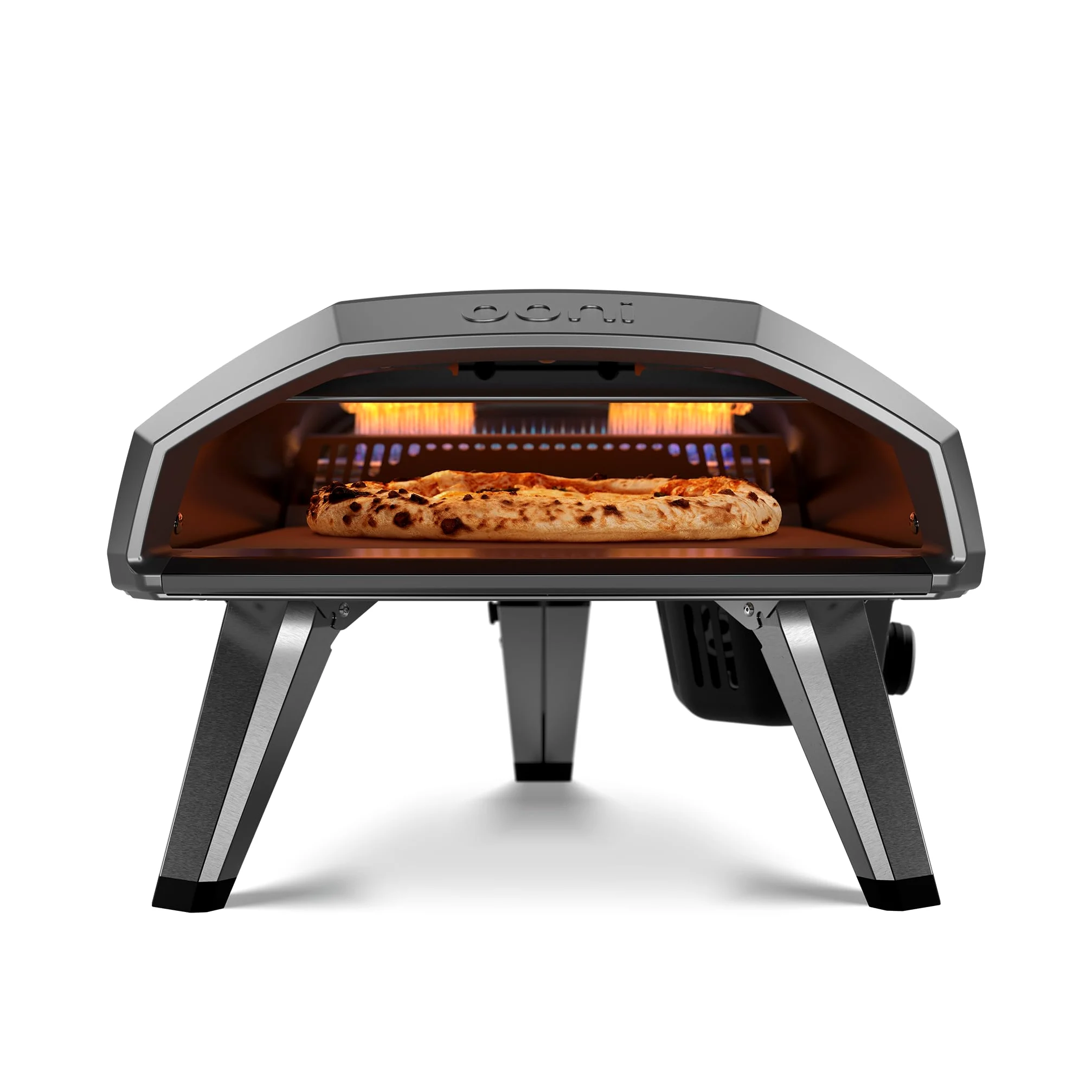 Ooni Koda 2 Four à Pizza au Gaz 14" – Noir Fonte – Four a Pizza Gaz Portable avec Technologie Gaz G2 – Compact et Puissant – Pizza Napolitaine en 60 Secondes – Four a pizza Ooni (FR 37mbar)