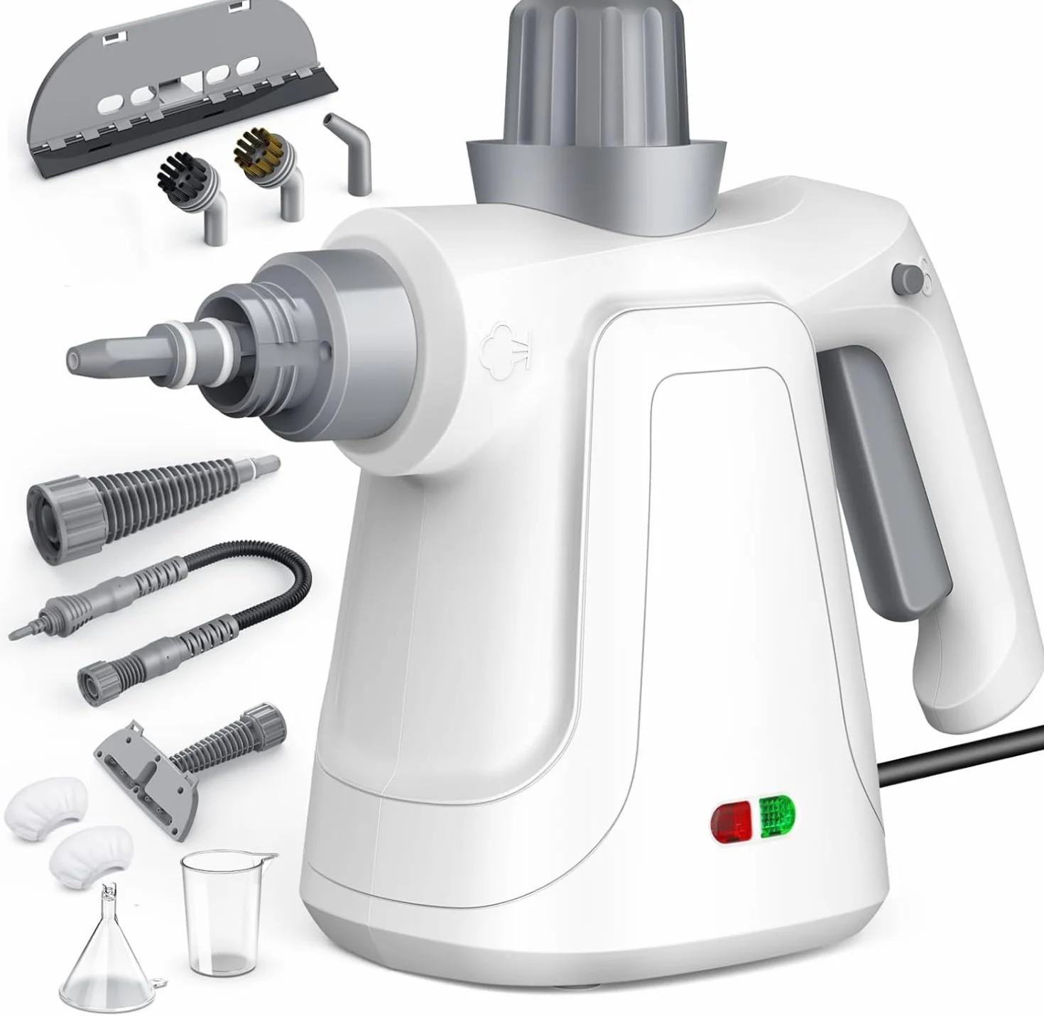 Nettoyeurs Vapeur éLectriques à Main Portable Nettoyeur Vaporisateur Voiture, Cuisine, FenêTres, Canapé, Carrelage 1050w, 3.2bar 400ml Nettoie, DéGraisse & DéSinfecte