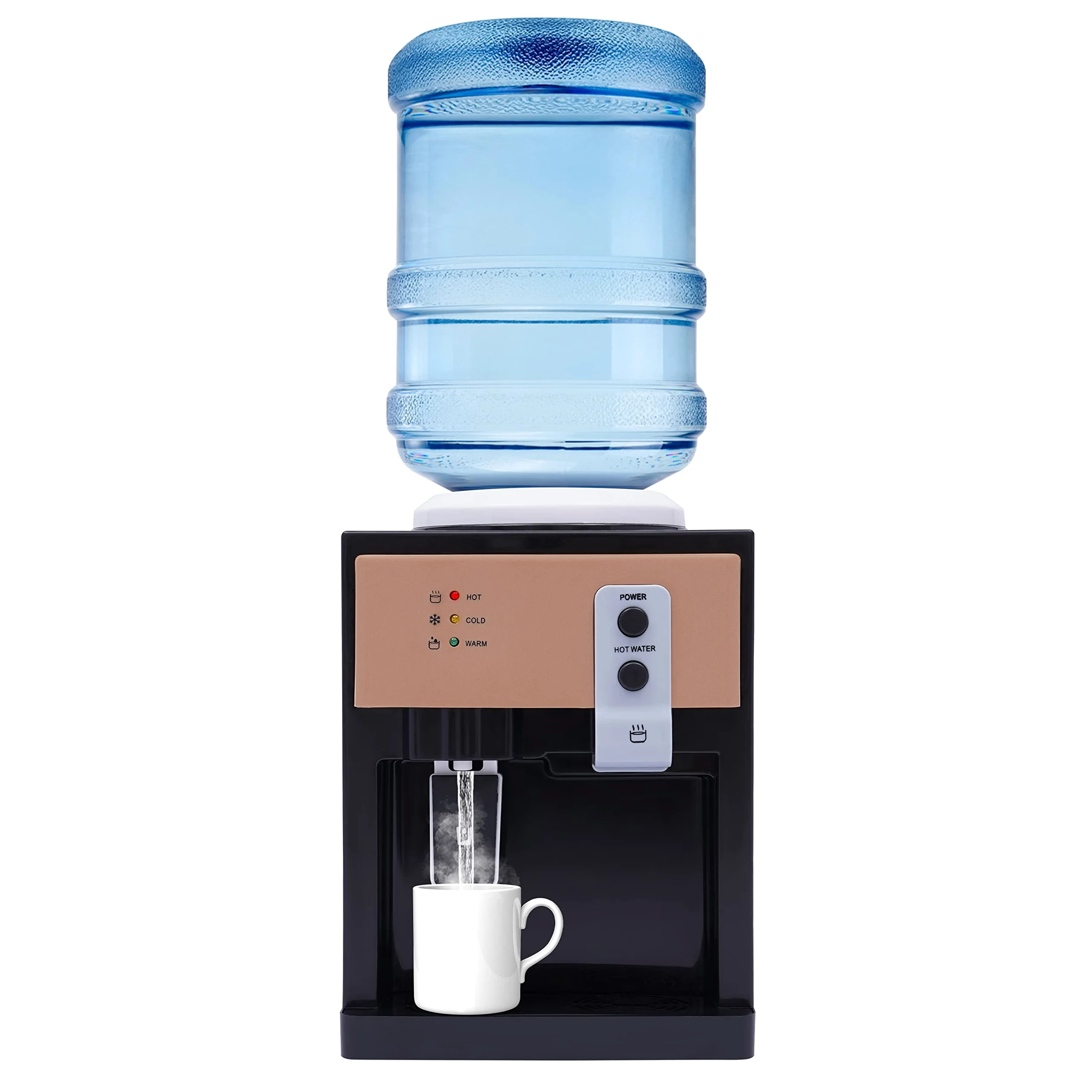 Distributeur d'eau avec fonction de refroidissement et de chauffage, min 8 ℃, jusqu'à 95 ℃, pour seaux d'eau de 3,5 l, 5 l, 10 l et 18,9 l, bureau, maison, distributeur d'eau de bureau, 36 x