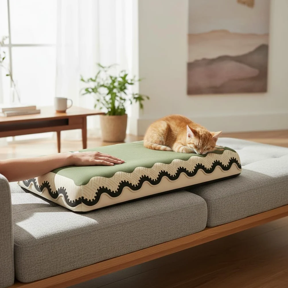 Coussin Canapé Rafraîchissant Lavable, 70x150cm | Fibre soie rafraîchissante - lavable en machine - sécurité A - bords liés - pour la maison - pour le repos