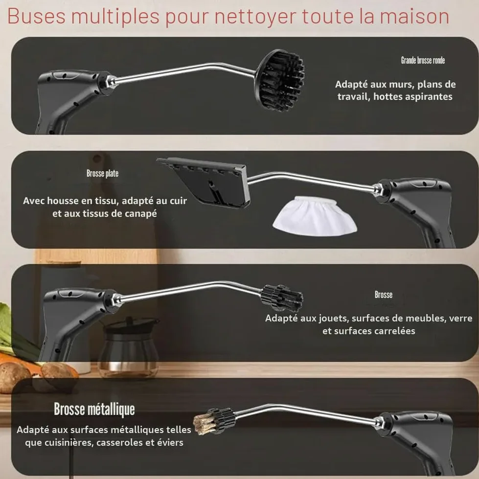 Nettoyeur Portable Haute Efficacité avec Stérilisations Avancées pour Climatisation pour Maison, Voiture, Cuisine, Prise UE Orange