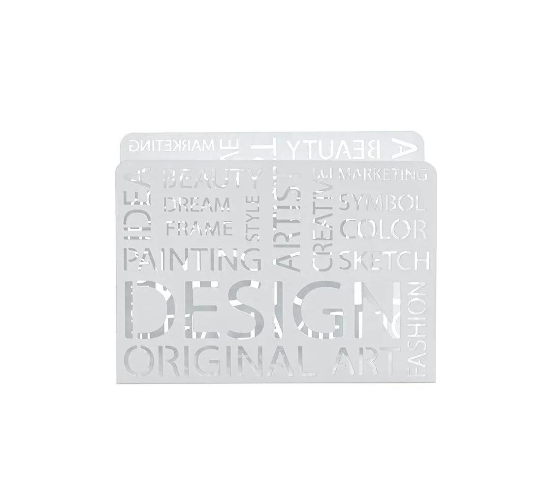 HAKU Porte-revues en métal blanc, porte-journaux, porte-revues - Dimensions : L 35 x H 26 x P 10 cm, Style : Moderne