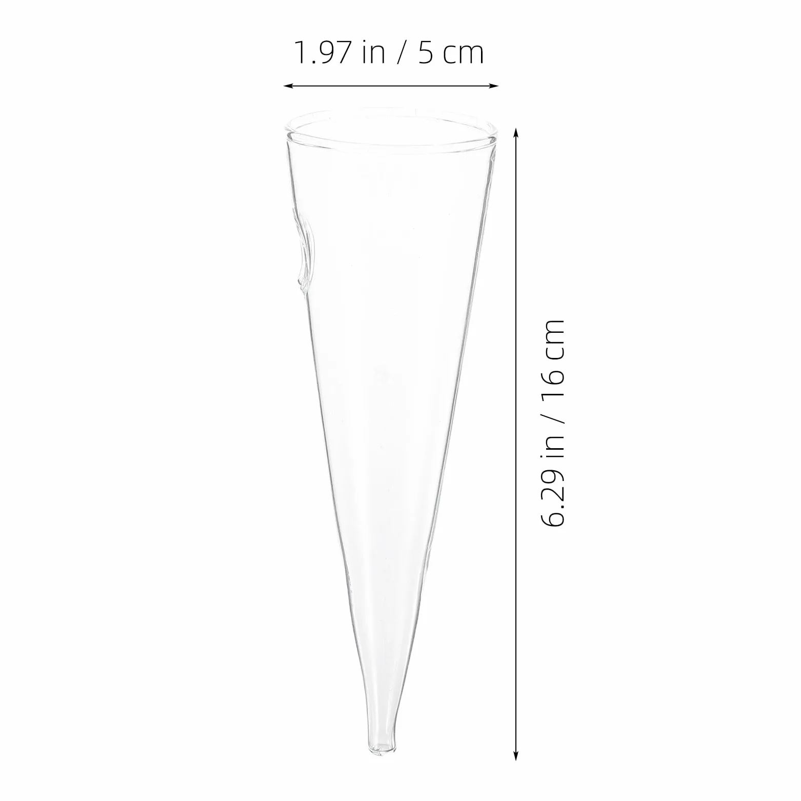 BESTOYARD Lot de 2 vases hydroponiques en verre pour propagation - Vase mural pour terrarium - Tubes de propagation pour plantes aériennes - Vases en verre à suspendre au mur - Vase en forme de cône -