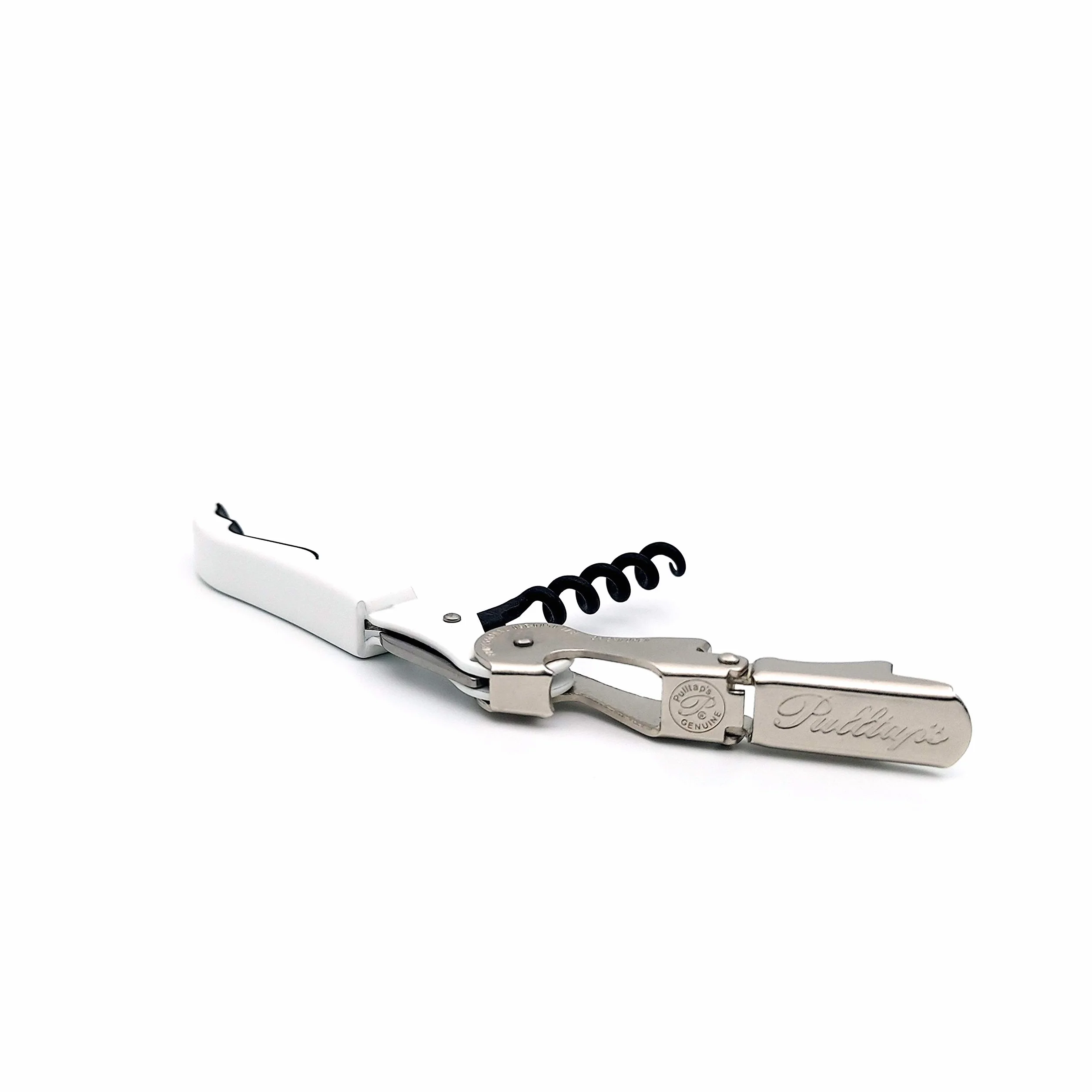 Pulltap's Véritable tire-bouchon classique à double charnière pour vin – Gaucher (Blanco), standard