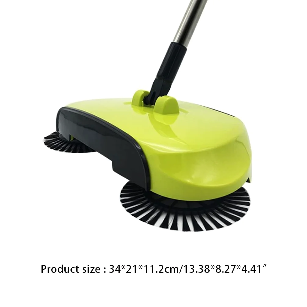 Machine de Balayage Manuelle Multifonction, Balai Rotatif à 360 degrés, Outil de Nettoyage Non électrique pour Balai et Pelle à poussière