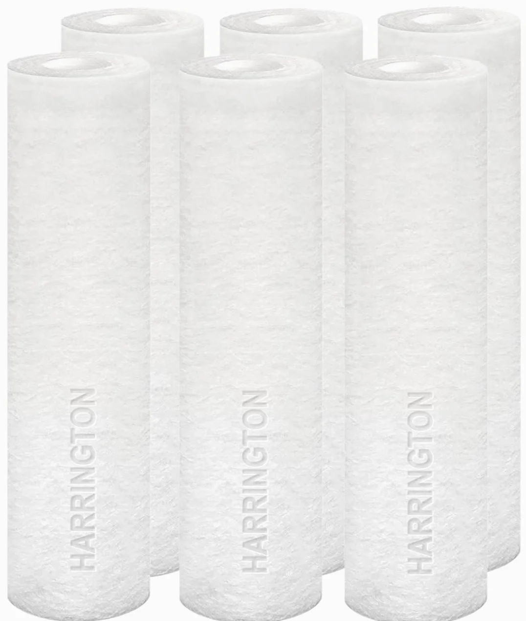 Harrington HVV1-10N Cartouche de rechange pour filtre à sédiments 1 micron 25,4 x 6,3 cm pour toute unité RO standard | Filtration des sédiments pour toute la maison (lot de 6)