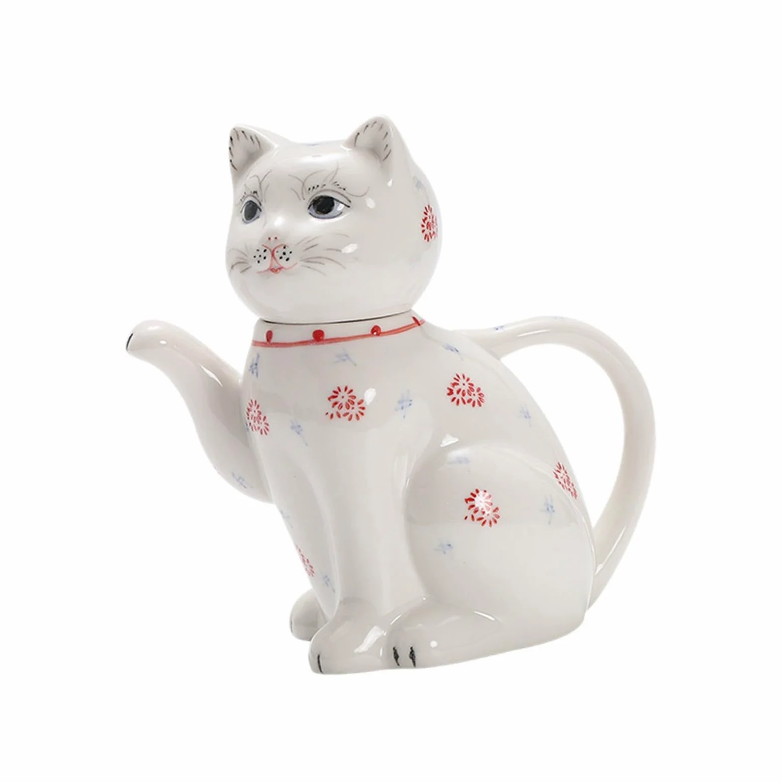 F Fityle Adorable théière en forme de chat, pichet à thé, réutilisable, robuste, en céramique, pour Restaurant, eau froide, café,
