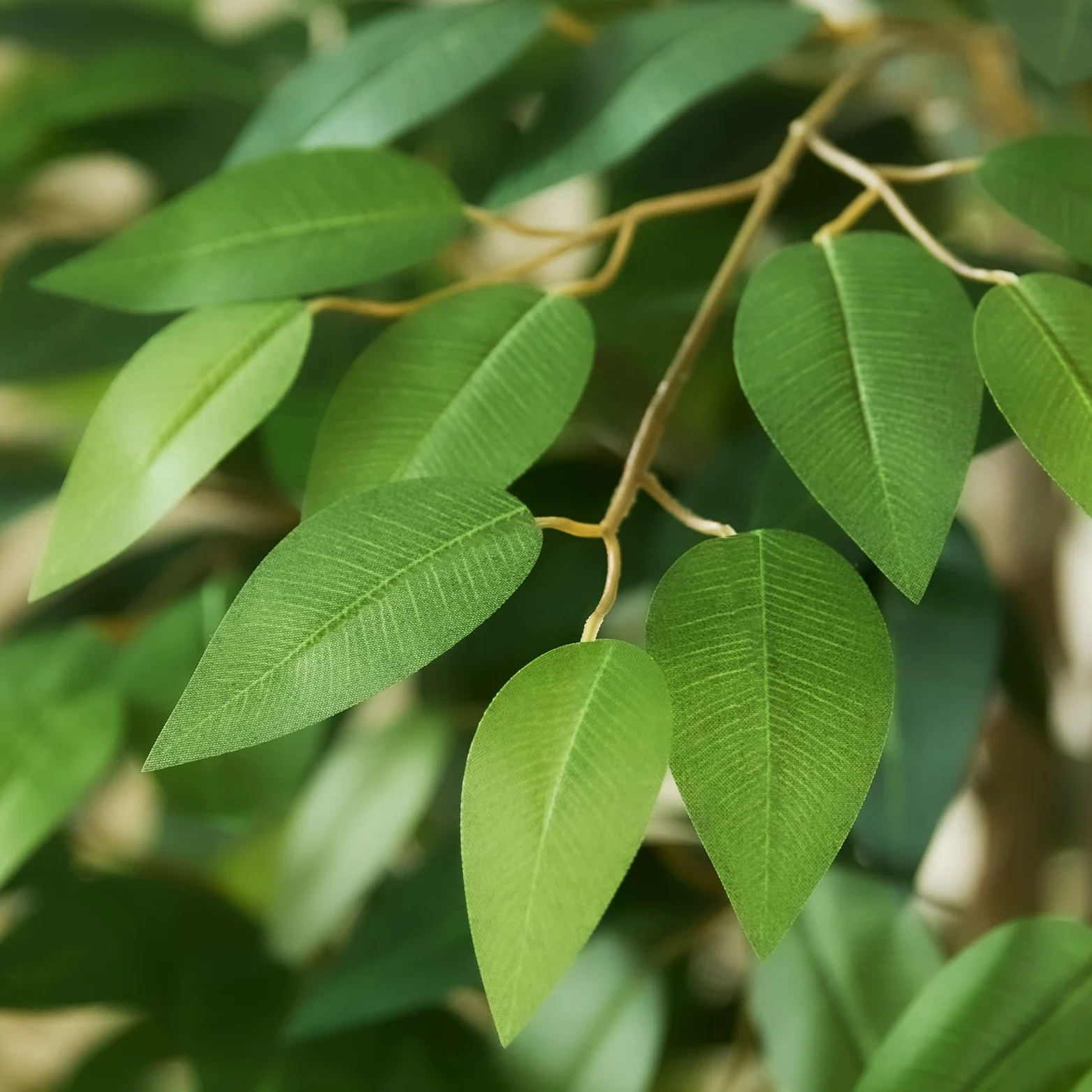 150cm Plantes Artificielles Ficus - Grande Arbre Artificiel, avec Troncs Incurvés Naturels, Fausse Plante pour Une Utilisation Intérieure et Extérieure, Bureaux, Salons ou Décoration de La Maison.