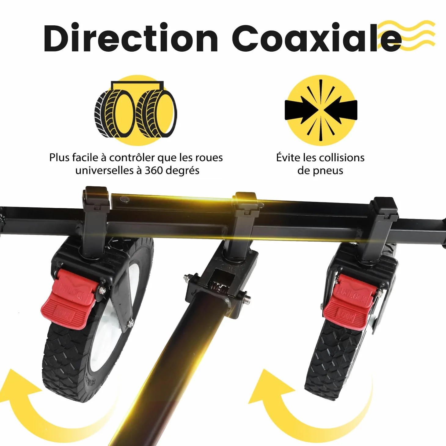 Sekey Chariot de transport pliable en caoutchouc 200 kg pour charge lourde, adapté au terrain, chariot à main pliable, pour la plage, le camping, les enfants, ultra silencieux, caoutchouc plein 100 l,