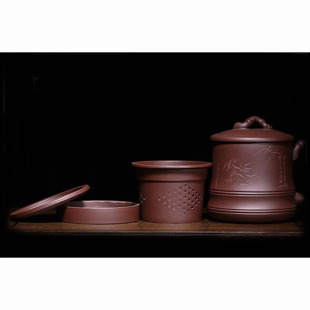 Tasse à thé Tasse à thé avec Filtre en Sable Violet, Tasse à thé Faite à la Main, Tasse à thé for la Maison, Le Bureau, la Cuisine, l'étude, 560 ML Tasses à thé réutilisables