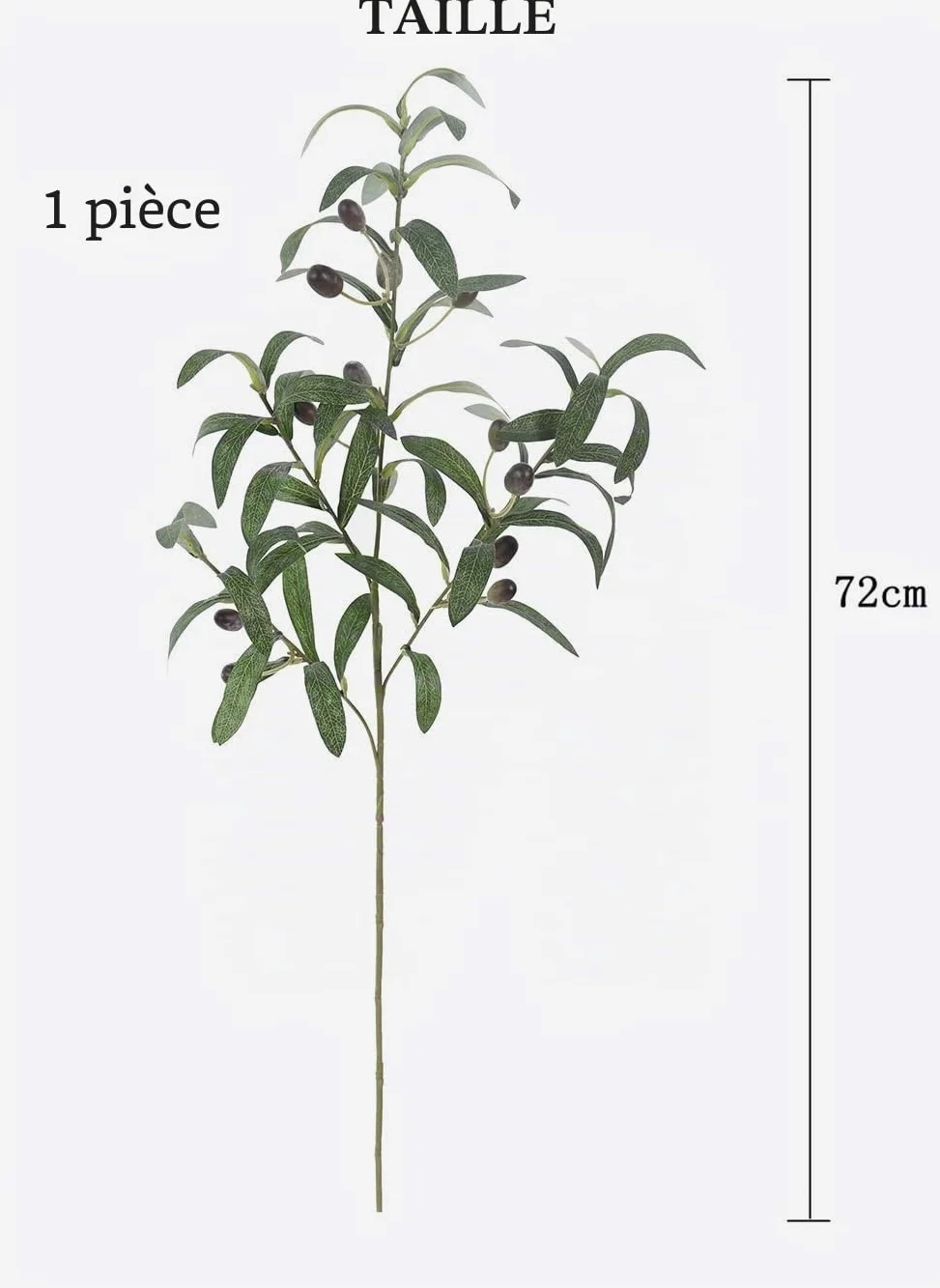 Lot de 5 Branches d'olivier artificielles 71,1 cm